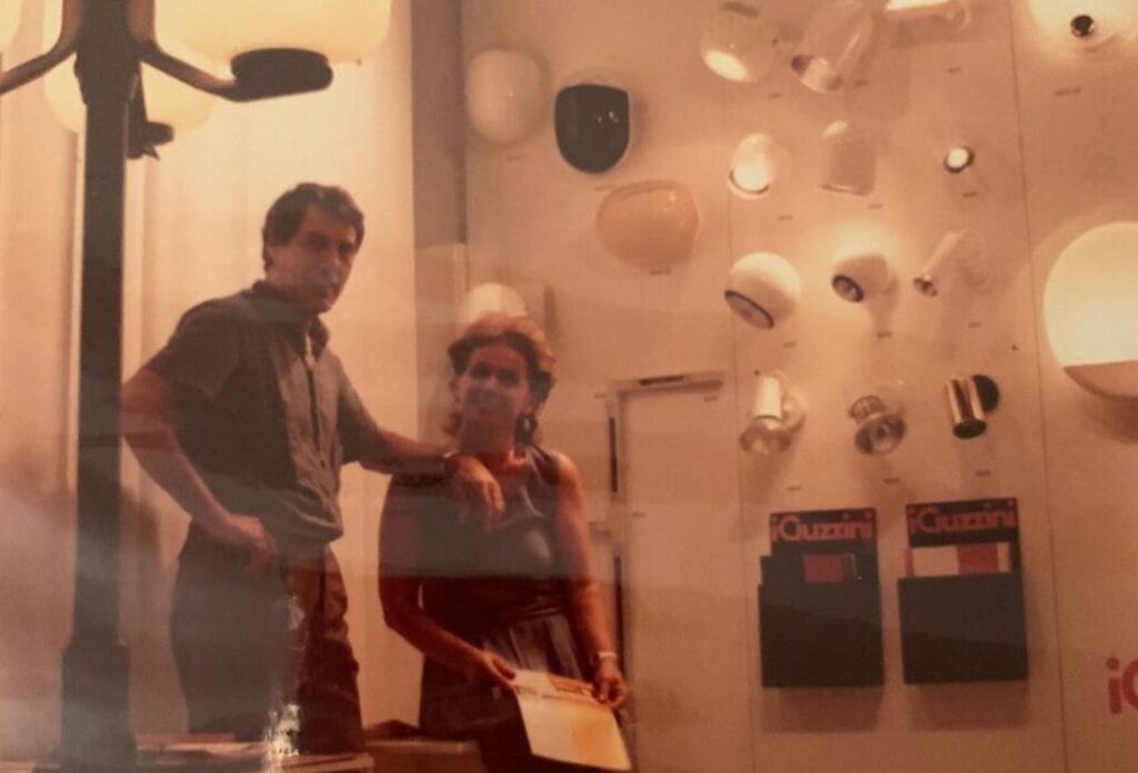 Giuseppe e Anna nel 1972 nella sede in zona annonaria