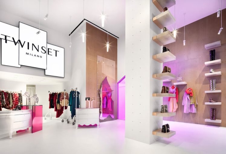 twinset milano allestimento negozio